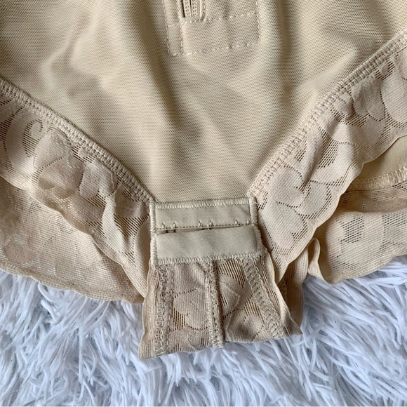 SHAPERX NWT Tummy Control Girdle Compression Bodysuit Lace Shorts - Picture 9 of 16